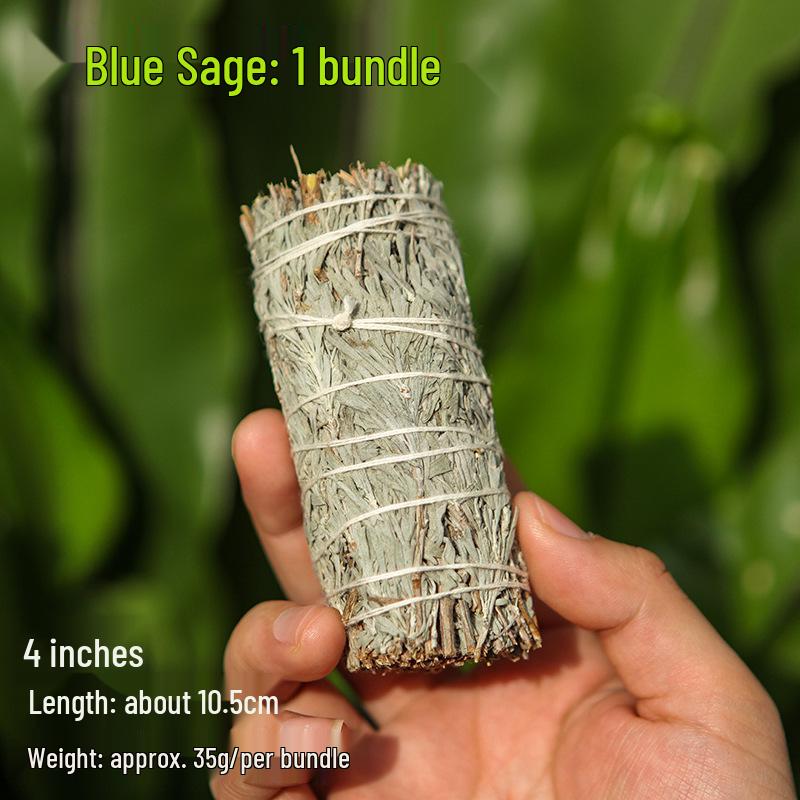 White Sage, Blue Sage, Cedar Stick, Palo Santo, Incense Tower, and Abalone Shell Set