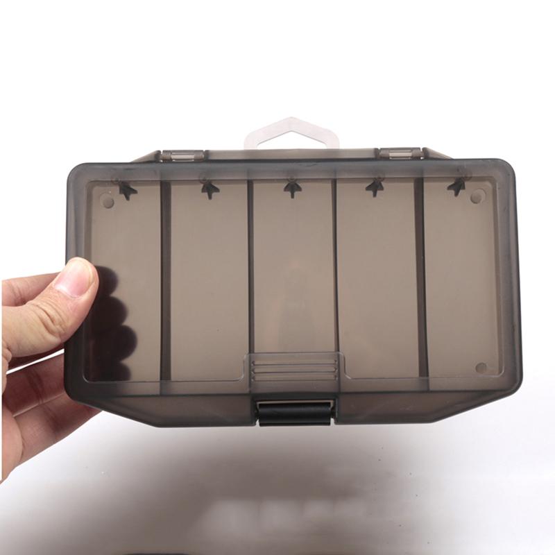 Fishing Tackle Box Large 5 Grid Lightweight Thickened Frosted Fish Hook Bait Accessories Storage