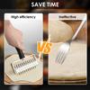 New Pizza Dough Docker Stainless Steel Pizza Roller with Spikes Multipurpose Pastry Dough Docker Sturdy Pizza Docking Tool