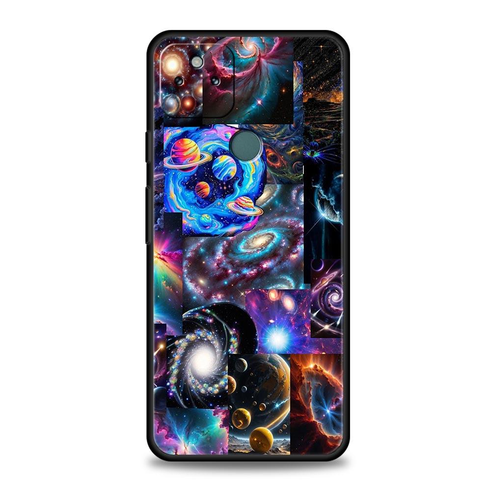 Universe Starry Sky Moon Phone Case Cover for Google Pixel 10 9 8 7 6 9A 8A 7A 6A Pro Shockproof Soft TPU 9 Pro XL Shell Capas