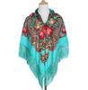 JiyunD Tradition Ethnic Style Russia Printing Tassels Shawl Large Handkerchief Scarf Headscarf