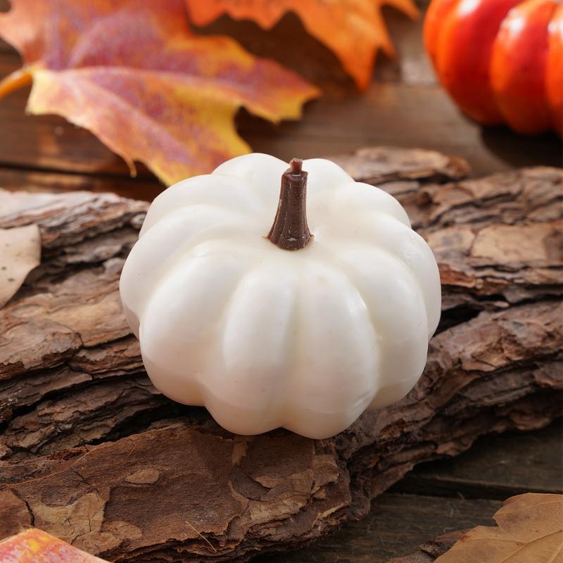 Realistic Halloween Pumpkin Ornaments Durable Festive Decorations Cute Photo Props for Yard Patio Party Display