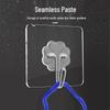 Punch-Free Transparent Multi-functional Wall Hook for Kitchen, Bathroom, or Door - Strong Adhesive, Traceless Design