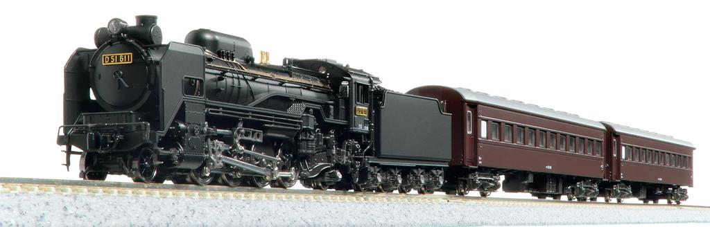 KATO N Gauge Starter Set D51 Steam Locomotive Model Train Beginner Set 10-032