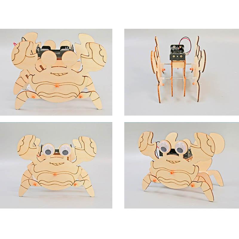 Simulation Mechanical Crab Technology Small Production Fun Science Experiment Teaching Aids Students Handmade DIY Material Kit