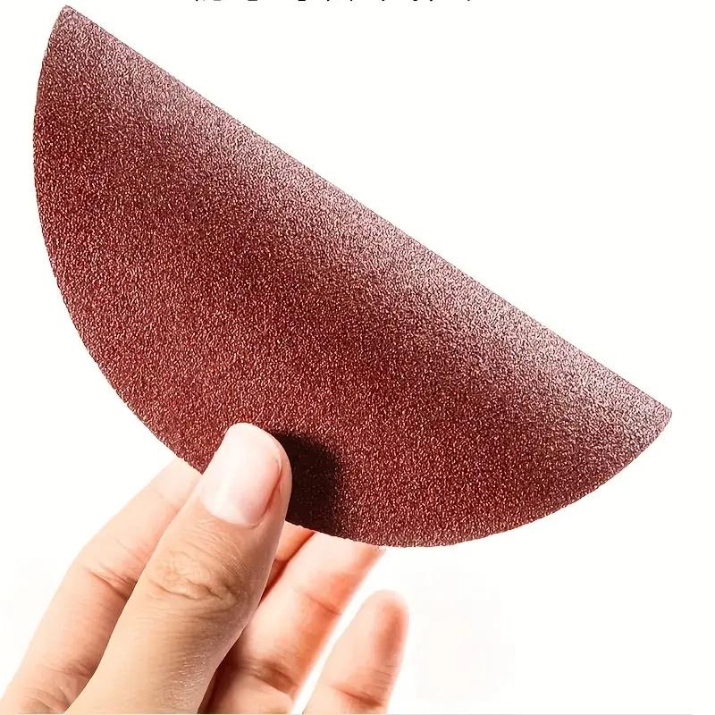 51Pcs 5-inch 80/120/240/320/600-grain sand plates with hook and loop backpads for wood grinding and polishing