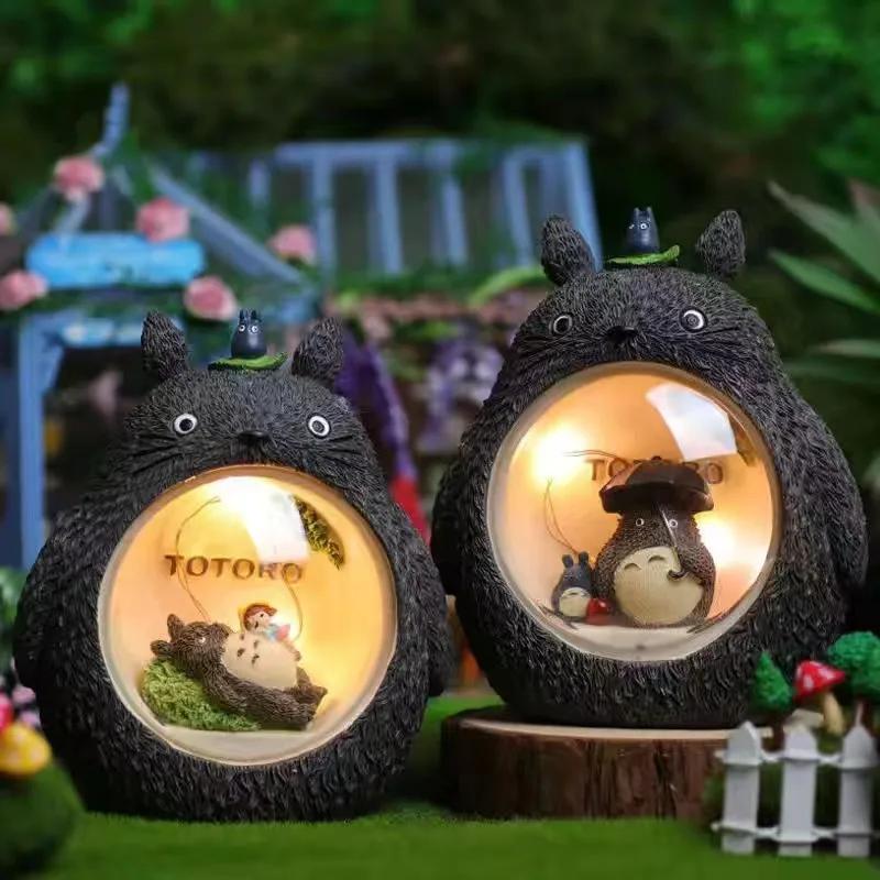 Totoro LED Night Light Cartoon Star Light Battery for Bedroom Japanese AtmosphereTable Decoration Ornament Light Children Gift