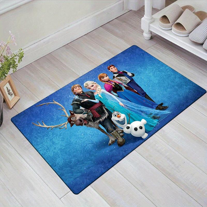 

1pc Frozen Pattern Area Rug Soft Flannel Floor Mat for Living Room, Bedroom and Carpet, Sofa Coffee Table Floor Mat, Machine Washable 60cm by 90cm
