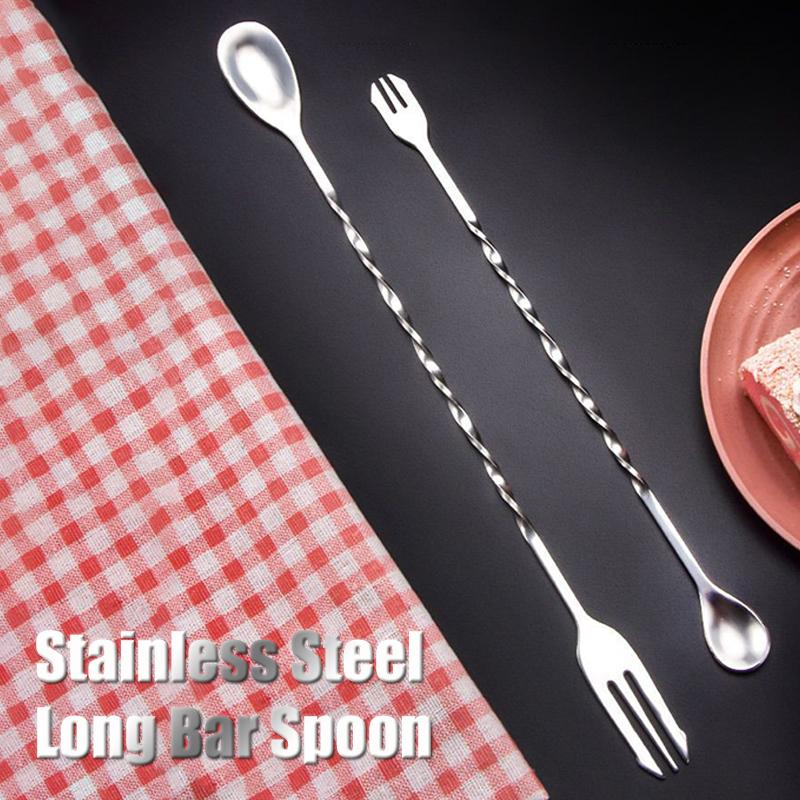 Cocktail Muddler And Mixing Spoon, Stainless Steel Cocktail Muddler Home Bar Bartender Tool Barware Set