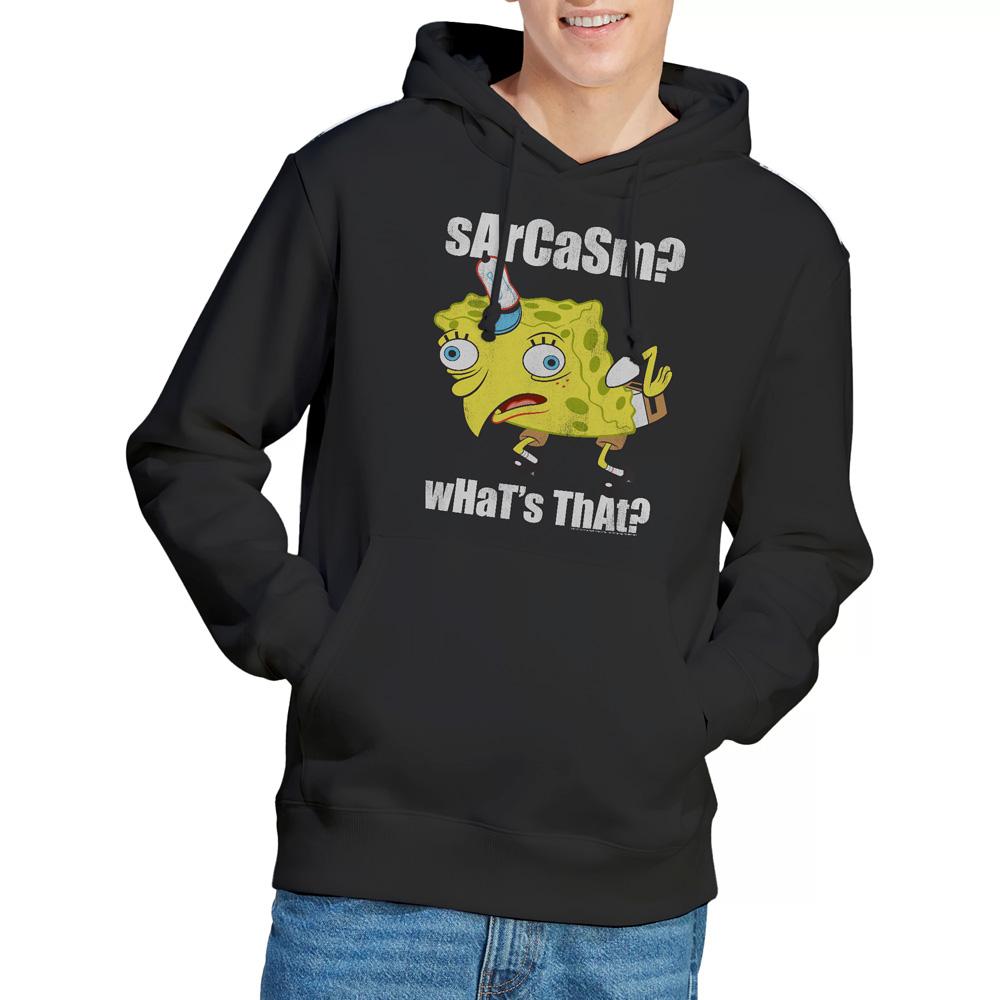 SpongeBob SquarePants Mens Sarcasm Meme Hoodie