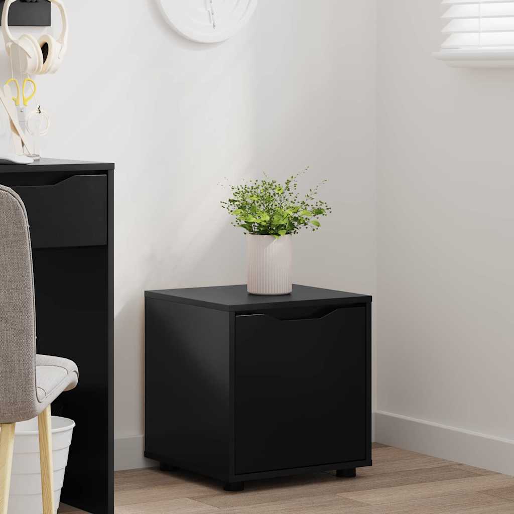 Bathroom Cabinet Black 40.5 X 40 X 44 Cm Particleboard