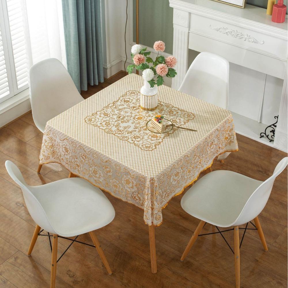 Oil Resistant Square Tablecloth Waterproof Table Mat Printed Table Cover  Tea Table