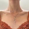 European and American Snake-shaped Design Open Neck Chain Women's Snake Shape Personalized Trend Wind Necklace
