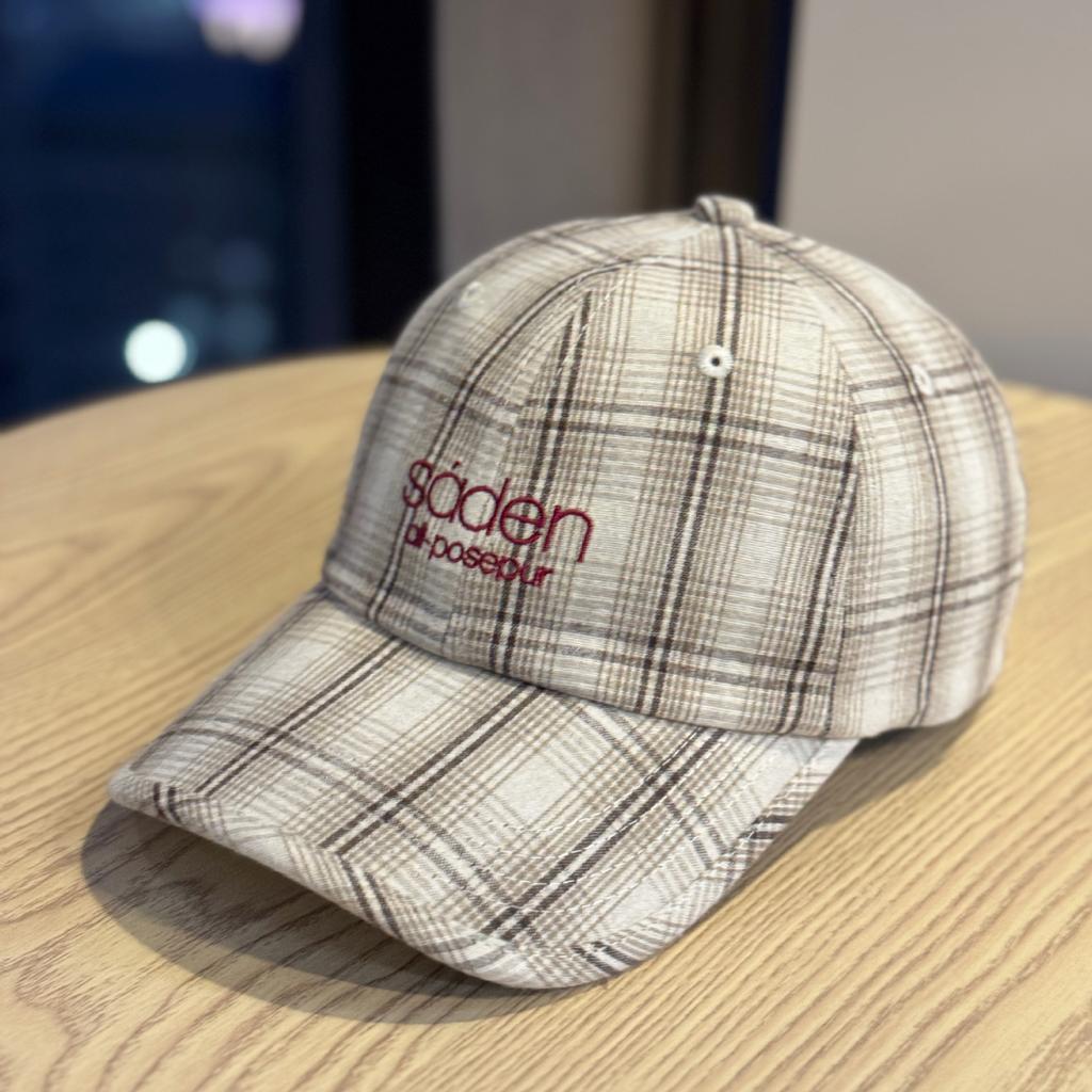 Retro Plaid Baseball Hat for Women Four Seasons Sunshade Breathable Spring and Autumn Casual Face Showing Small Duck Tongue Hat Trendy