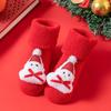 Christmas Infant Non-Slip Cotton Socks: Thick Terry Fruit Doll Design for Newborns