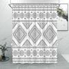 Abstract Line Minimalist Shower Curtain Washable Cloth Bath Curtain Fabric Rustic Striped Baths Curtain Farmhouse Bathroom Decor