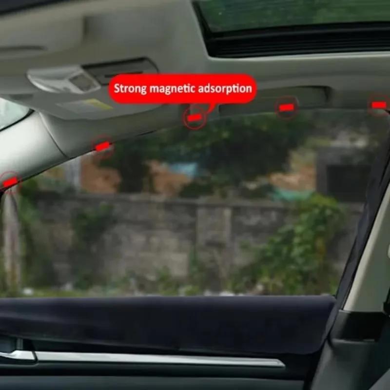 Magnetic Car Sun Shade UV Protection Car Curtain Car Windows Sunshade Side Window Mesh Sun Visor Summer Protection Window Film