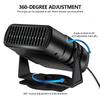 12V/24V Universal Car Heater Electric Quiet Vehicle 360 Degree Adjustable Small Space Thermostat 2 Level Temperature Car Heater