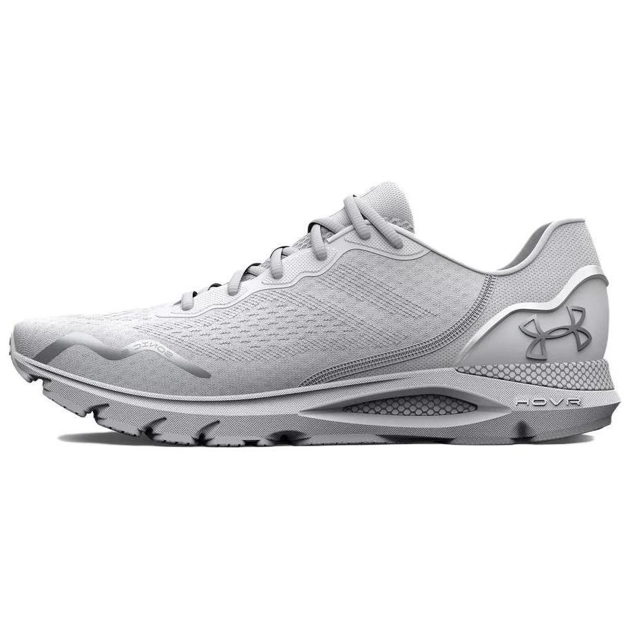Under Armour HOVR Sonic 6 White Metallic Silver Women Sneakers 3026128-101
