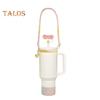 5-teiliges Trinkhalm-Set aus Silikon für 30/40-oz-Becher, inklusive Trageriemen-Anhängern, BPA-freies Becherzubehör für Hydroflaschen