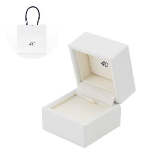 Heart Cubic Zirconia K10 Pink Gold Ring Japanese Size 12 111446143109 4℃ (Yondo Sea) (PG)