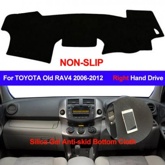 For TOYOTA RAV4 2006 - 2012 Dash Mat Silicone Dashboard Cover Right Hand Drive