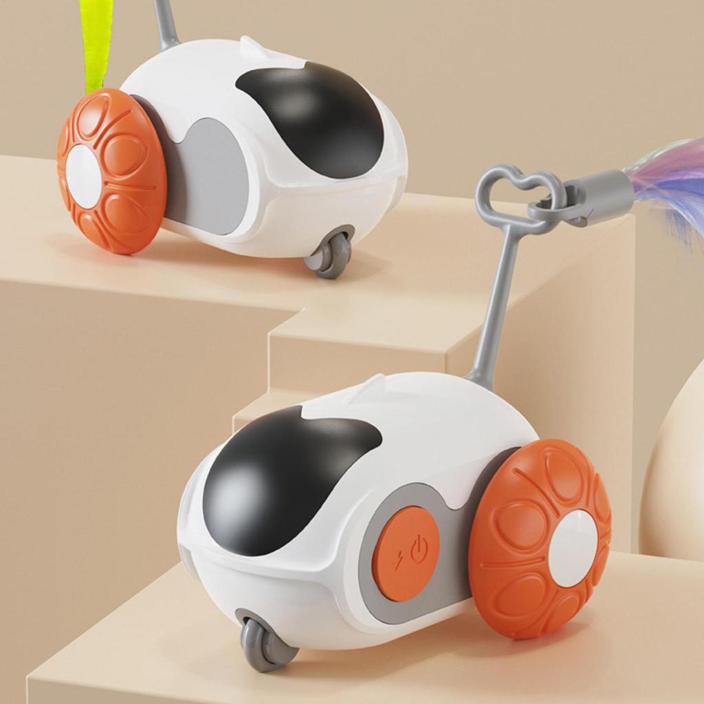 Remote Control Cat Toy Smart Rechargeable Teaser Pet Toys Remote Control For Indoor Kitten Pet Home Exercise Play Boredom Relief