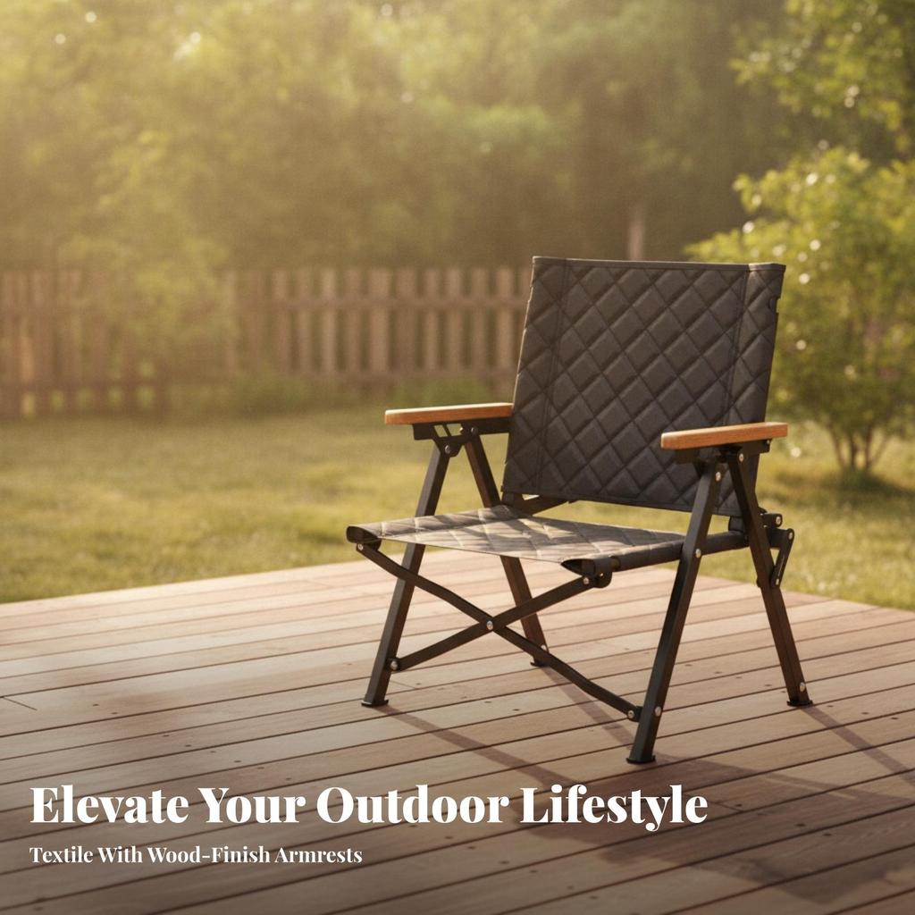 Folding Chair Padded Furniture Compact for Beach