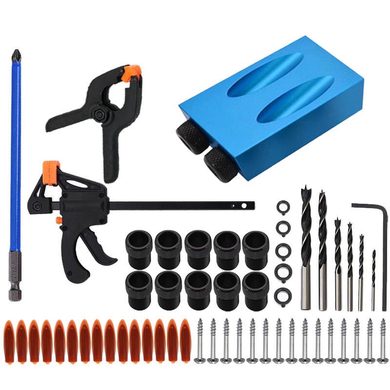 15° Blue Woodworking Oblique Hole Locator Puncher