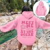 Women's Letter Print Drop Shoulder Hoodie Sweatshirt XS-5XL