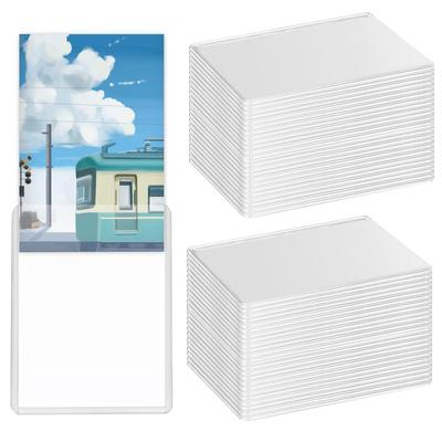 NITONAMI Top Loader Regular Kartenhalter Sammelkartenaufbewahrung Aufbewahrung PVC-Material Super Transparent von (Satz 60)