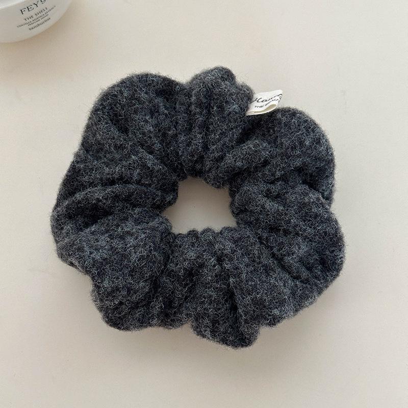 Textured Fabric Hair Ring & Headband Set – Stylish Autumn/Winter Rubber Bands, Hairpins & High Skull Headband