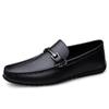 Men's Genuine Leather Slip-On Driving Shoes - Soft Sole, High-End Feel, Large Size