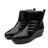 Fashion women's rain shoes women's European and American wind mid-tube rain boots women's non-slip and wear-resistant waterproof glue shoes