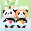 Adorable Panda Plush Keychain Strawberry Bear Soft Furry Car Bag Charm 12cm