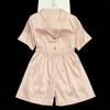 High-End Simulation Silk Nightdress Women'S Summer Temperament Short-Sleeved Suit Casual Women'S Pajamas Loungewear