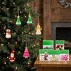 Handmade DIY Christmas Button Ornament Kit Colorful Buttons Santa Button Ornament Kit  Kids