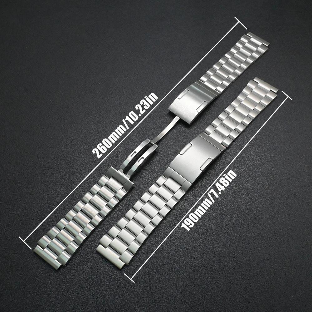 22mm Stainless Steel Metal Strap for Huawei Watch GT5 Pro 46mm 4 4 Pro Ultimate Band For Amazfit Balance GTR 2 Oneplus Watch 3 2