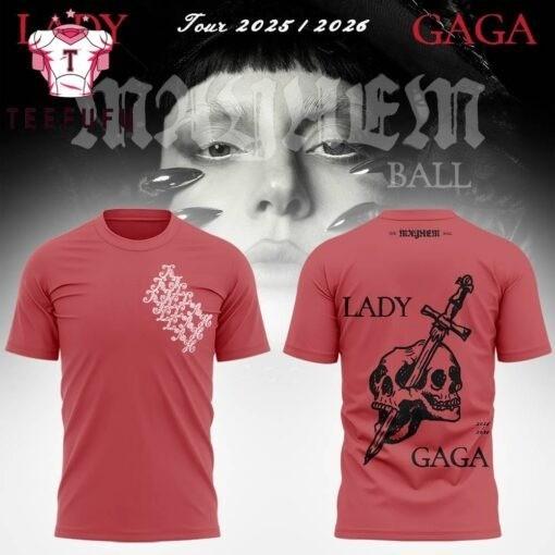 Lady Gaga The Mayhem Ball Tour 2026 Skull T Shirt PP2784 L