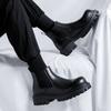 New autumn low-top cigarette boots men's thick-soled low-tube bare boots Chelsea boots elastic short boots 7371-R