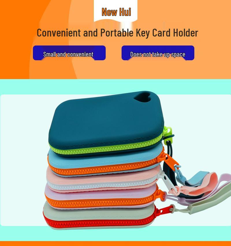 Silicone Coin Purse & Waterproof Storage Bag for Card, Key, or Pet Snacks