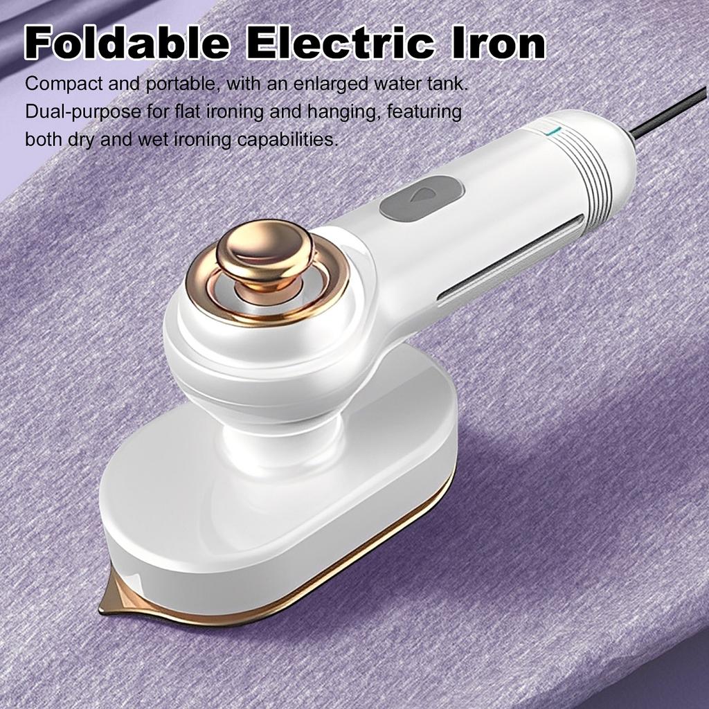 Portable Handheld Steam Iron – Mini Electric Ironing Machine for Clothes, Dry & Wet Use