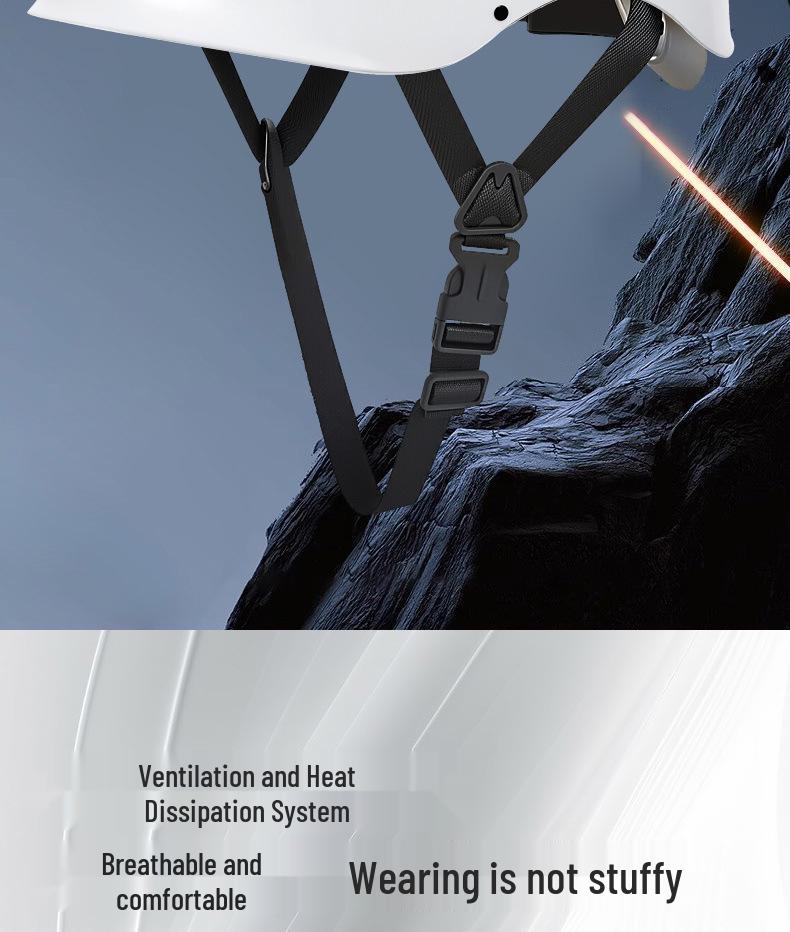 Multifunktionell skyddshjälm med skyddsglasögon, Andningsbar & Hållbar ABS, Nationell Standard, Anpassad Logotyp