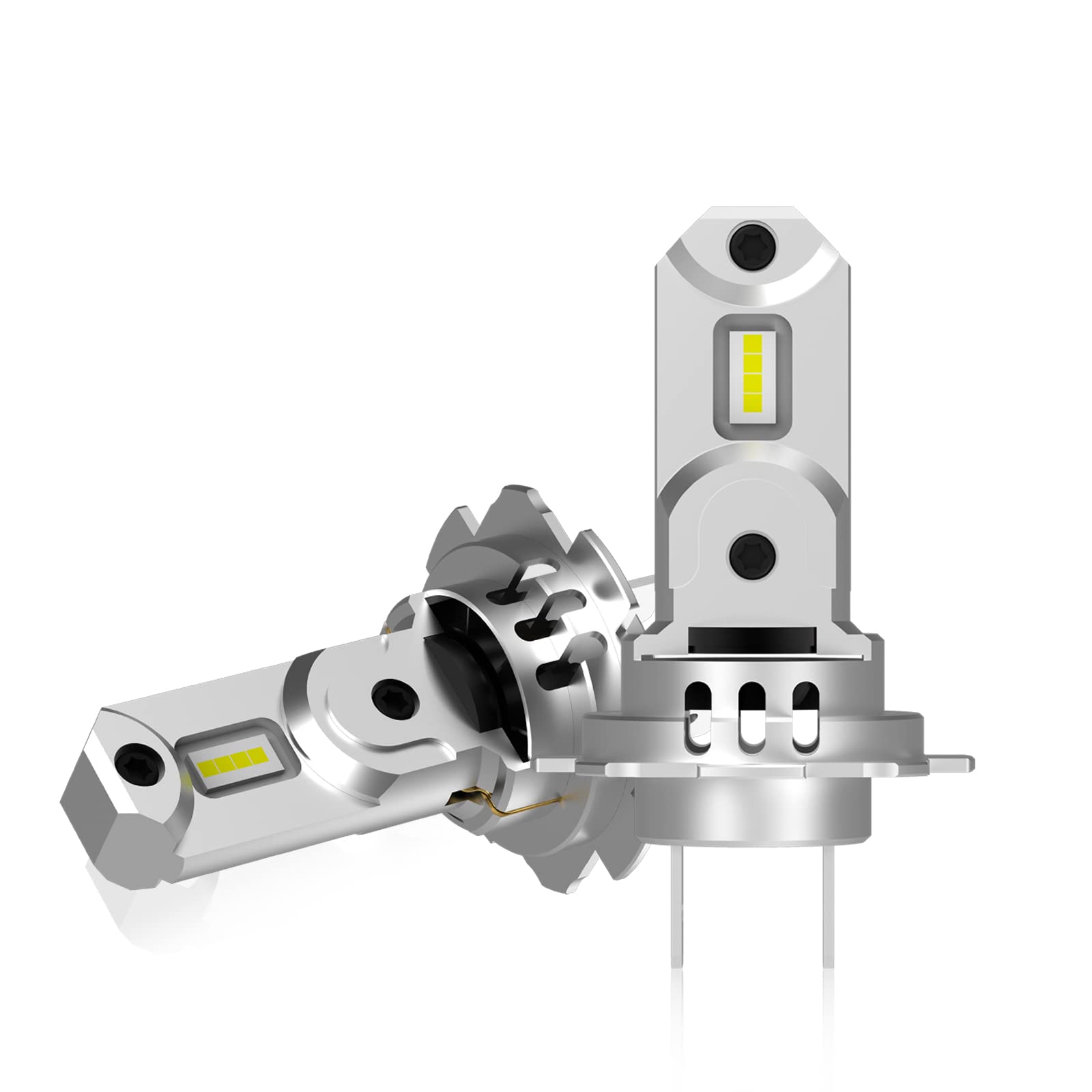 

SIVNDEAUTO Ультракомпактная взрывоопасная фара, интегрированная светодиодная фара H7, совместимая с осмотром транспортного средства, 18000 лм, 60 Вт, белая, 6500 К, компактная светодиодная лампа DC12 В белый