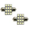 1.25-Inch 12-SMD DE3175 DE3022 DE3021 Festoon LED Replacement Bulbs For Interior