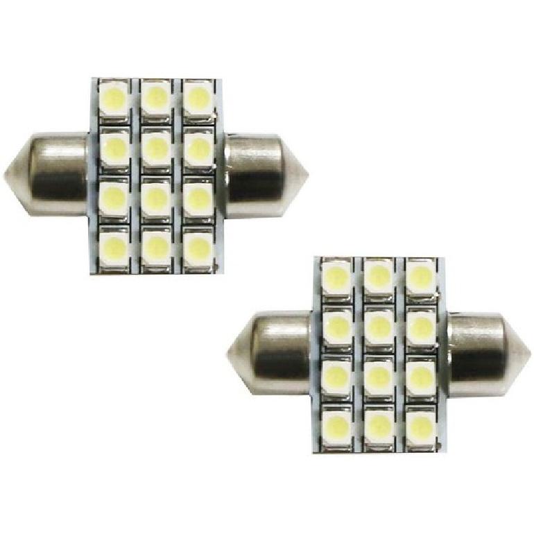 1.25-Inch 12-SMD DE3175 DE3022 DE3021 Festoon LED Replacement Bulbs For Interior