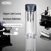 Thermos Double-Layer Borosilicate Glass Tea Infuser Bottle