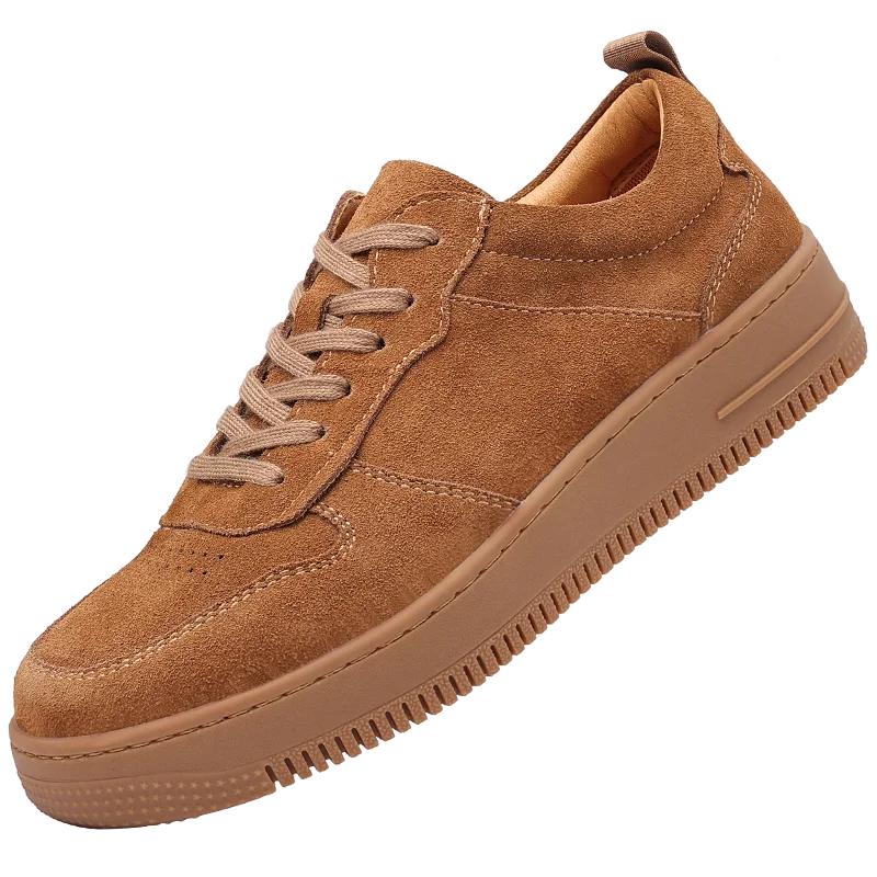 New Men British Style Fashion Reversed Fleece Soft Leather Oxford Shoes Comfortable and Versatile High Quality Flats Male Shoes