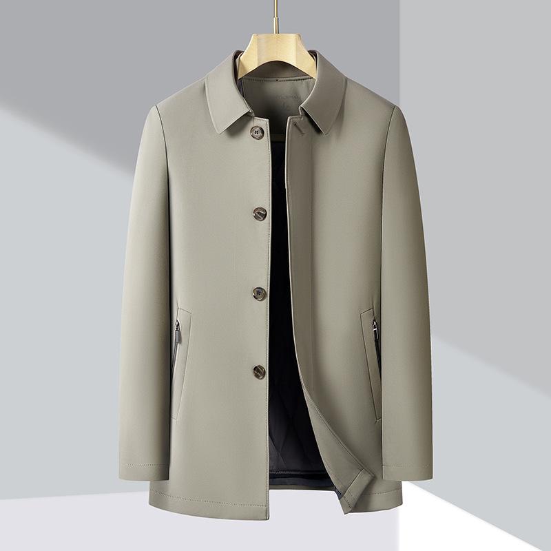 Spring and autumn jackets for middle-aged men with cotton and thickening, winter large size loose casual warm cotton clothes.