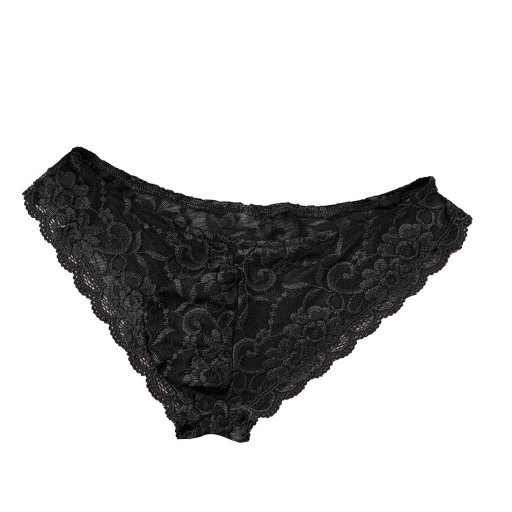 Sexy Herren-Dessous, Sissy-Höschen, geschlossen, schwuler männlicher Blumenspitze, durchsichtig, Jockstraps, Ausbuchtungsbeutel, Slips, Bikini-Unterwäsche